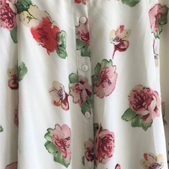 Floral maxi skirt button front - Picture 4 of 5